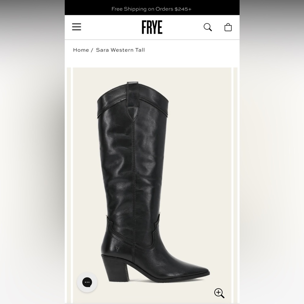 FRYE Sara Western Boots- NWT